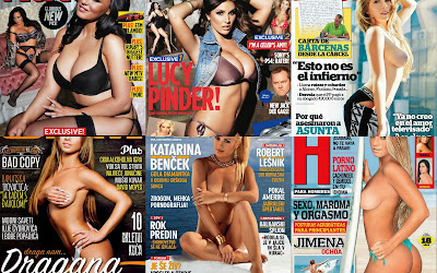 Hottest cover girls for Men's magazines November issues