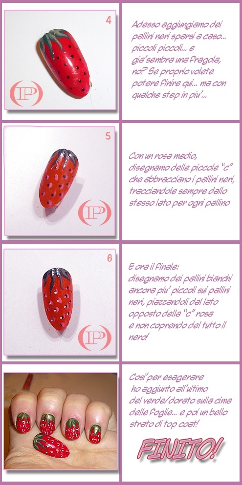 Soffio di Dea Nail Art: I vostri tutorial di Nail Art: “Fragolina a 