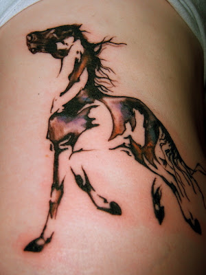 So you have made a choice that you want a tribal horse tattoo.