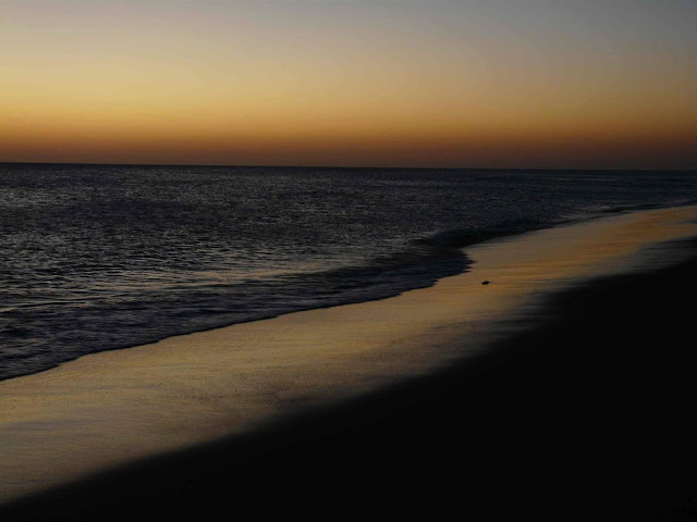 Slow travel in Andalucia . Cape Trafalgar beach sunset