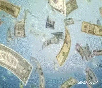 Money Flying Gif Falling Dollars From The Sky