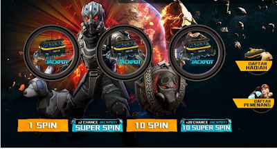 Event Diamond Kaget Free Fire, Dapatkan Jackpot 39999 Diamond dengan cara Spin 