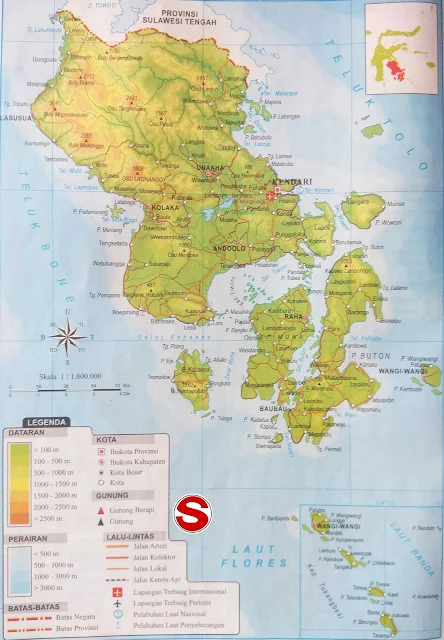 image: Peta atlas Sulawesi Tenggara