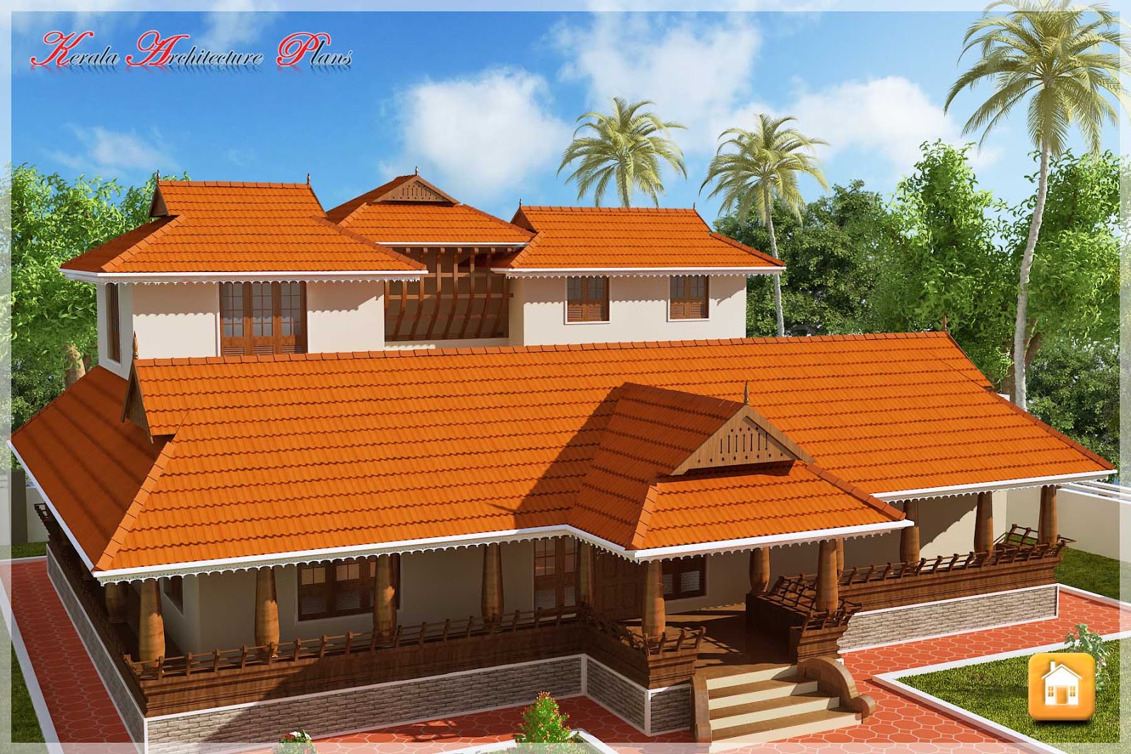 special features: Poomukam, Nadumuttam, Charupadi design on verandah