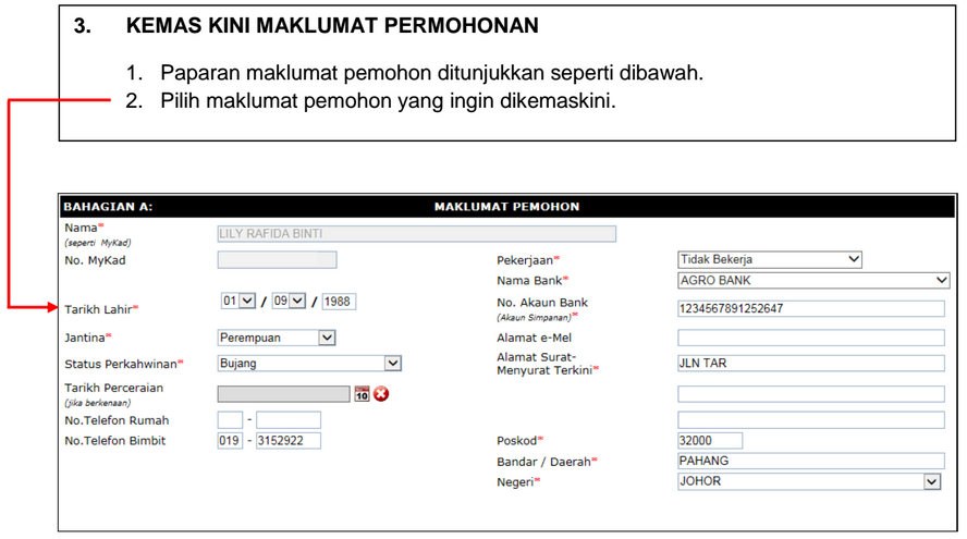 Bantuan Rakyat 1malaysia 2018 Kemaskini Maklumat - Dbr1m