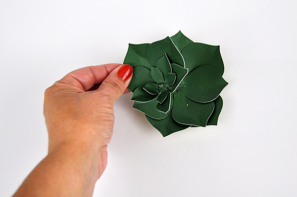 Jen Gallacher designing paper succulent with Silhouette Cameo and Echo Park Paper cut file.