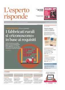 L'Esperto Risponde del 24 Settembre 2012 | ISSN 1590-0266 | TRUE PDF | Settimanale | Normativa | Approfondimento
L'Esperto Risponde è il servizio di consulenza che Il Sole 24 Ore mette a disposizione dei propri lettori e utenti per supportarli in merito ai principali quesiti di natura fiscale, giuridica e amministrativa.