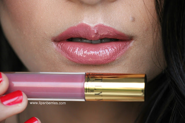 MAC Tolerance lip glass on indian skin