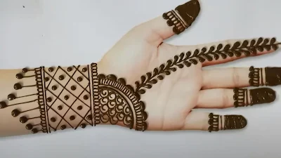 Simple Mehndi Designs Front Hand