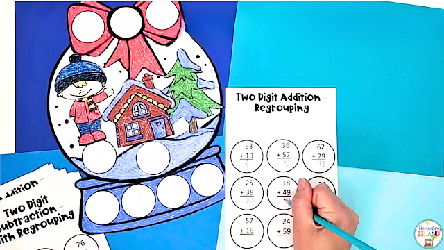 Use this fun math craftivity to help your third graders practice two digit addition and subtraction.