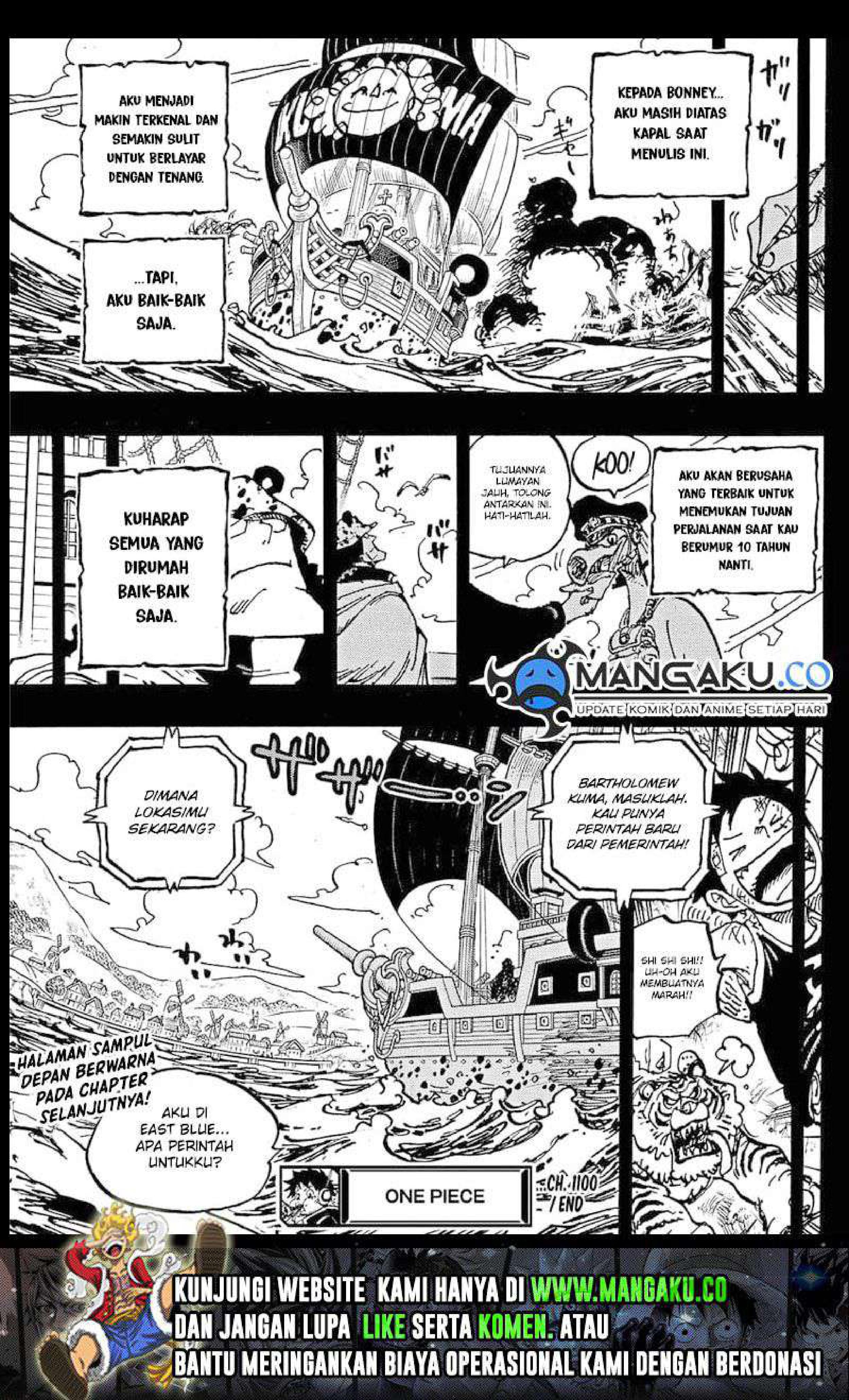 Manga One Piece Chapter 1100 Bahasa Indonesia