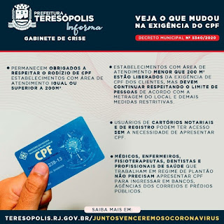 O que mudou nas restrições do CPF em Teresópolis