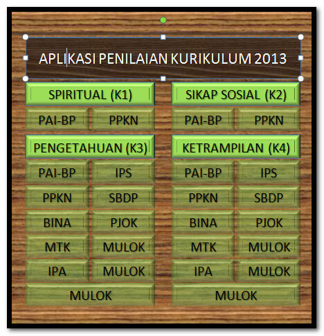  Aplikasi yang direkomendasikan untuk sekolah tingkat sekolah dasar  Download Aplikasi Cetak Raport Kurikulum 2013 Format Excel.Xlsx