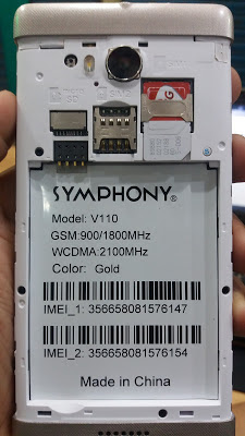 Symphony V110 Flash File Firmware V110_6.0_SP7731CEA_HW1_V11 Hang Logo & Dead Fix Stock Rom 100% Tested 