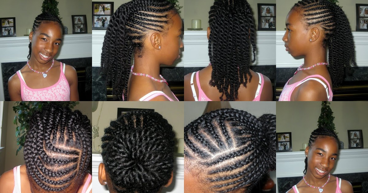 Easy Braided Hairstyles For Little Black Girls  1080p HD 