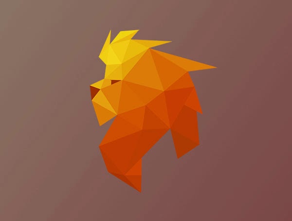 Kumpulan Desain Logo Low Poly - Lion dOc Low Polygon Logo