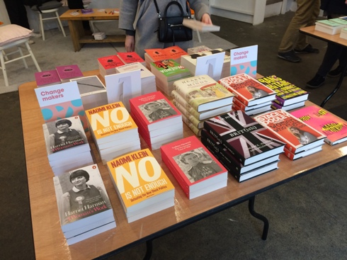 Photo of Change Makers table display