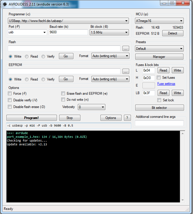 Getting Started With C In Atmel Studio 7 Using ATMega16