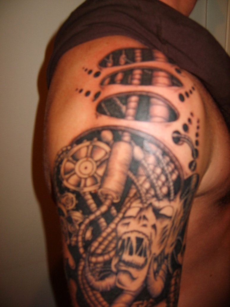 Biomechanical Tattoos Designs