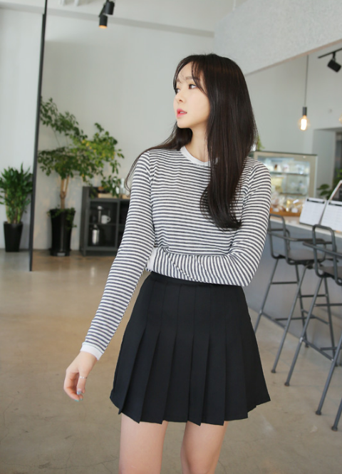 Striped Long-Sleeved Top