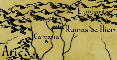 Fragmento mapa de los Confines