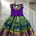 Kanchi Pattu Lehenga with Purple Blouse