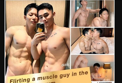 China- Flirting a muscle guy in the gym - Alan & Haili