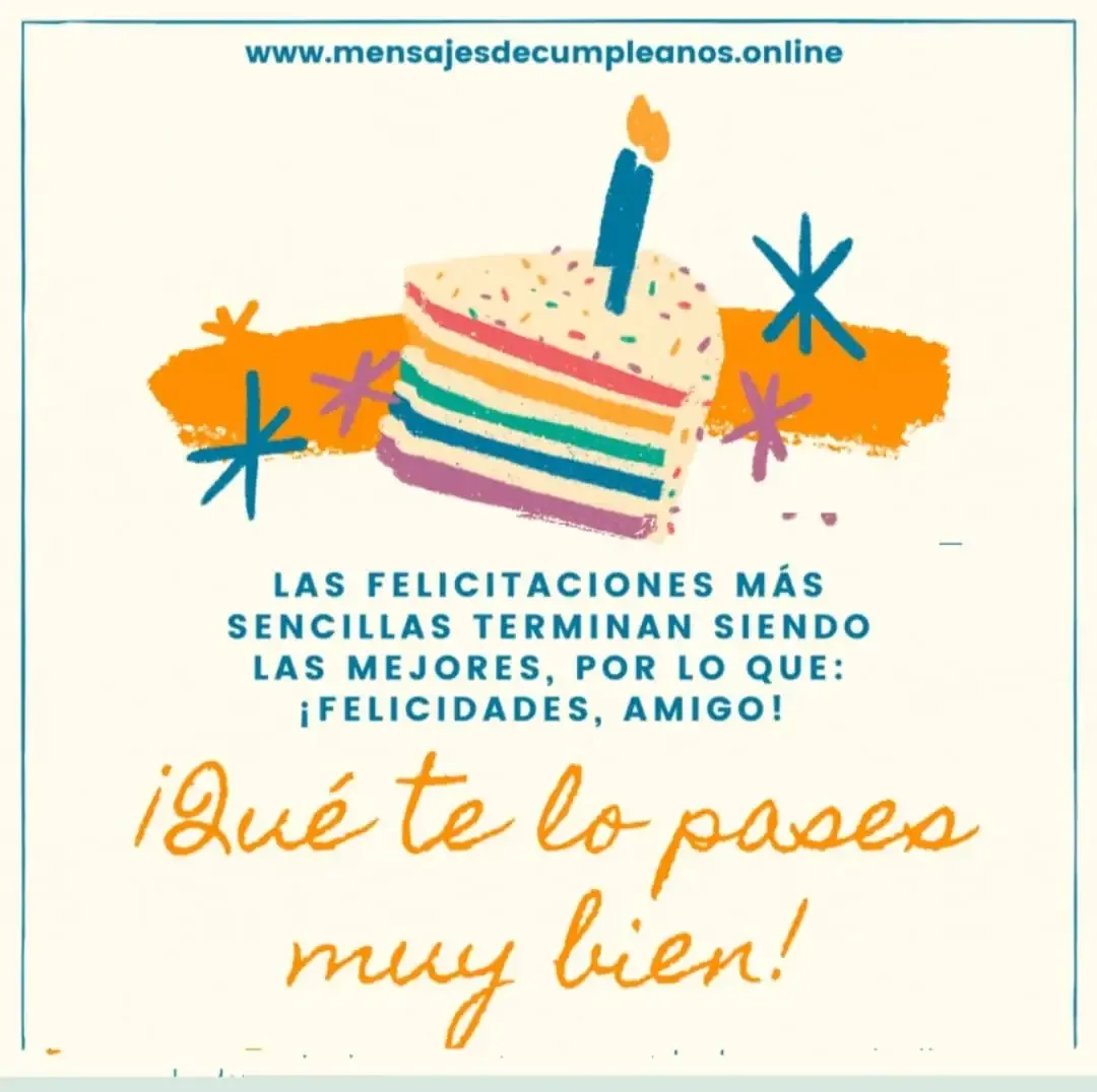 feliz cumpleaños amigo