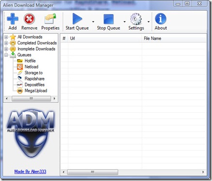 alien download manager