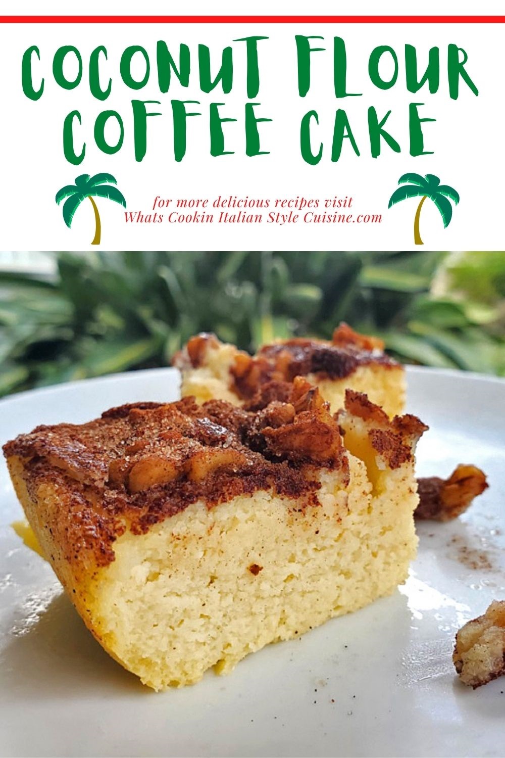 this is a pin for later on how to make a coffee cake using coconut flour