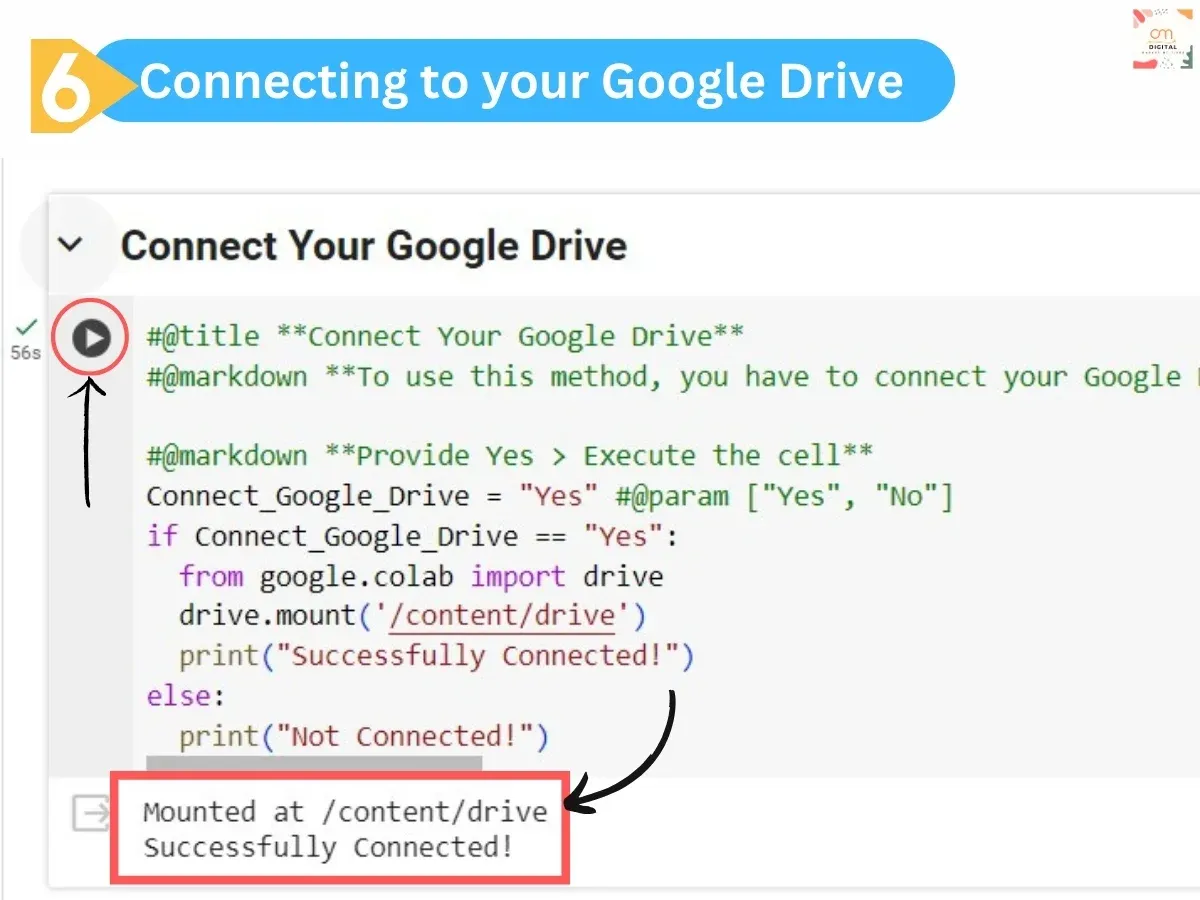Connecting to your Google Drive 5
