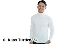 Kaos Turtleneck merupakan salah satu kaos kekinian yang bisa kamu jadikan pilihan untuk souvenir