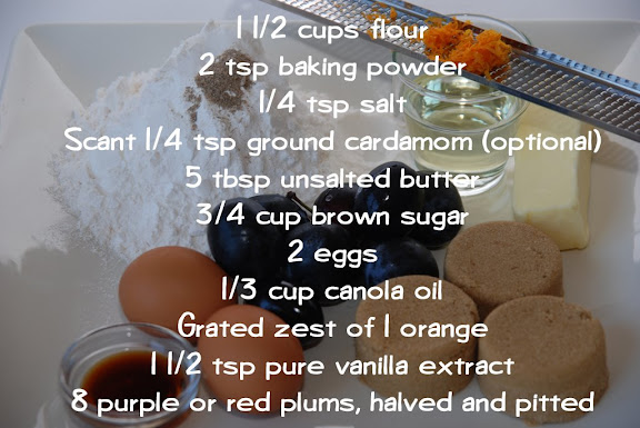 Dimply Plum Cake Ingredients