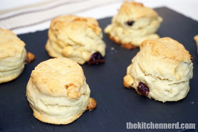 Cranberry & White Chocolate Scones | The Kitchen Nerd