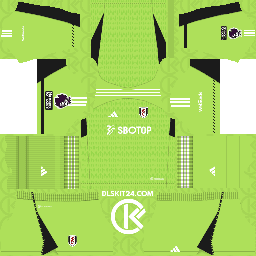 Fulham Kits 2023-2024 Adidas - Dream League Soccer Kits 2024 (Goalkeeper Third)