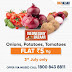 Hot Deals BIG BAZAAR : Get Onions, Tomatoes, Potatoes at FLAT Rs.5/Kg ONLY 