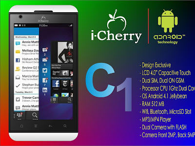 i-Cherry C1 Android 4.1 Mirip BB Z10