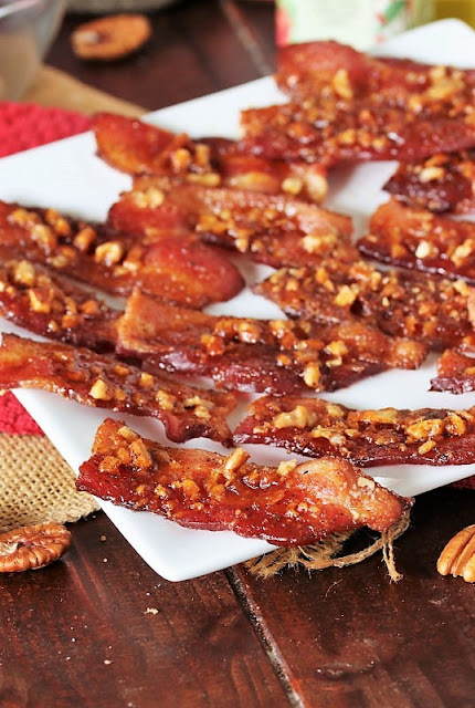 Platter of Sweet & Spicy Candied Bacon Image