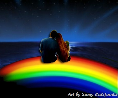 arcobaleno sull oceano