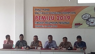 PPK Pakuhaji gelar Rapat Pleno Rekapitulasi Perhitungan Pemilu 2019