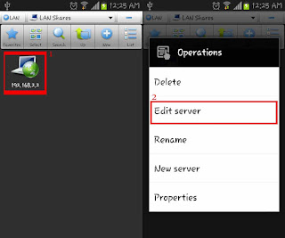 es file explorer lan pc ip edit server