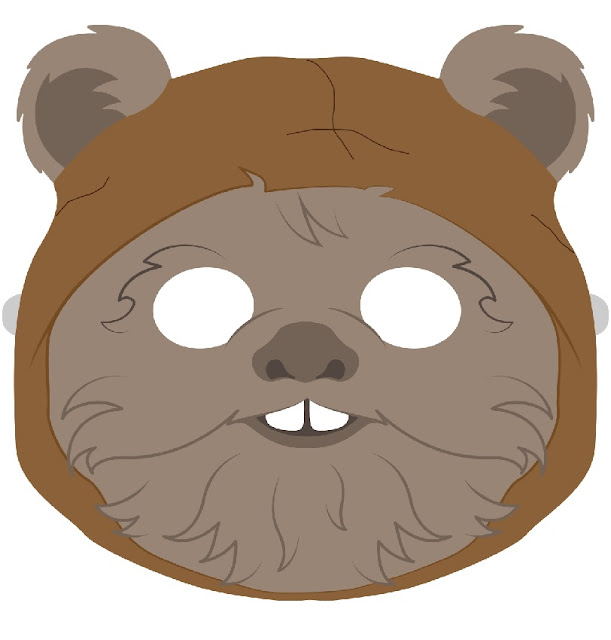 Ewok from Stars Wars: Free Printable Mask