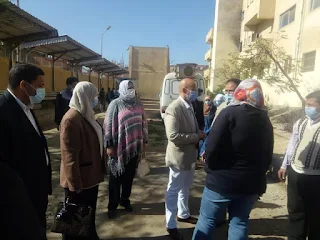 وكيل وزارة الصحة بالشرقية يتفقد القافلة الطبية العلاجية بقرية جميزة بني عمرو بديرب نجم