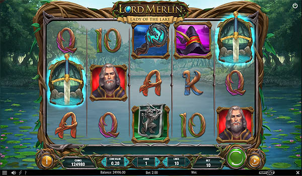 Main Gratis Slot Indonesia - Lord Merlin and the Lady of the Lake (Play N GO)