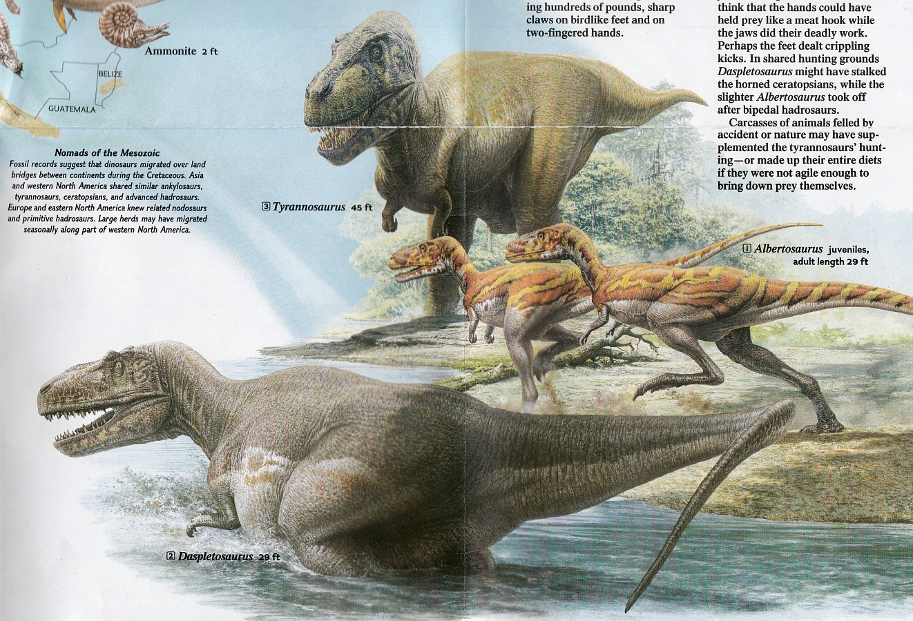 Love in the Time of Chasmosaurs: Vintage Dinosaur Art: Dinosaurs, National  Geographic, January 1993 - Free poster bonus!