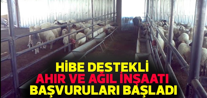 Kop Projeleri Ahır/Ağıl İnşaat Yatırımları Hibe Başvuruları