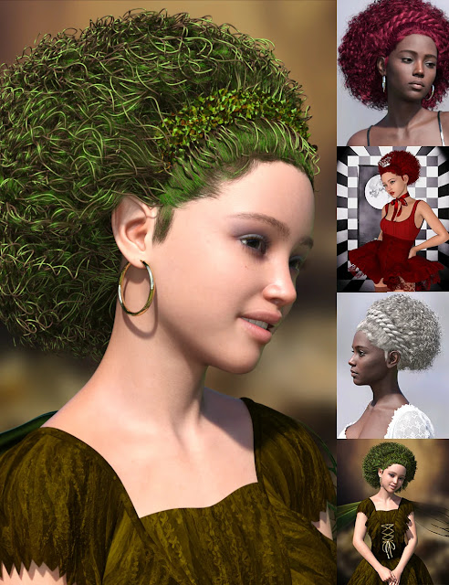 Transform Your Genesis 9 Characters with MRL Afro Puff: A Masterpiece in Digital Hair Design