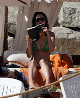 Katy Perry On Motor Boat Sexy Green Bikini Pictures