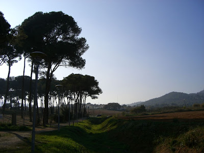 Environment around La Colònia Güell in Barcelona