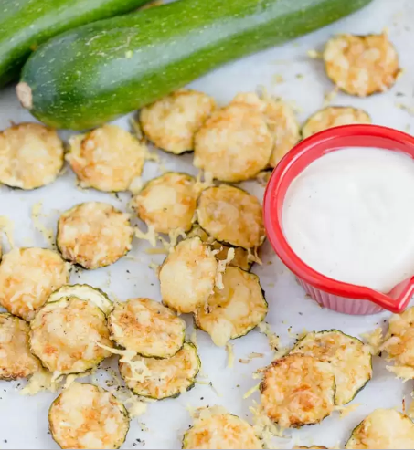 PARMESAN ZUCCHINI CRISPS #healthysnacks